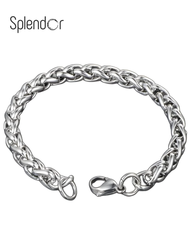 Silver Braided Bracelet