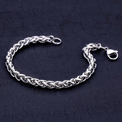 Silver Braided Bracelet